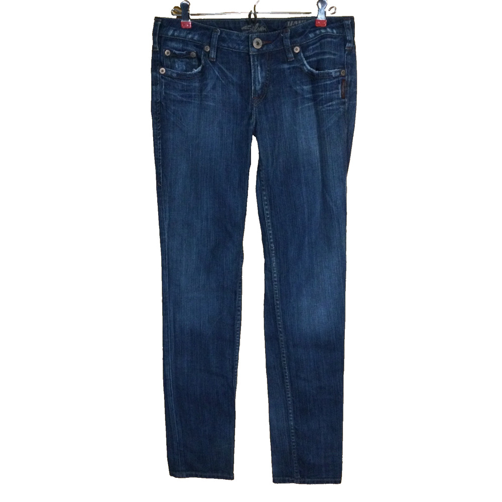 Silver Jeans Monica Skinny Low Rise Jeans - Size 29